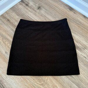 Rock & Republic Black Mini Skirt with Subtle Sparkle Flecks | Size M
